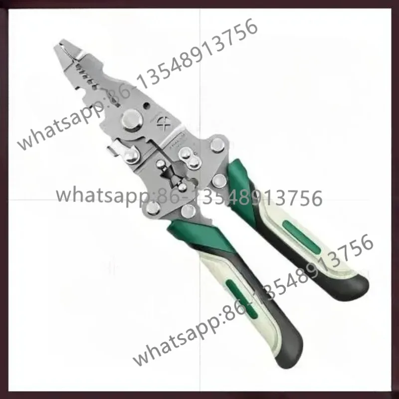 

Foldable Wire Stripper with Pulley Design Multi-Function Electrician Crimping Pliers Wire Winding Tool for Home Use