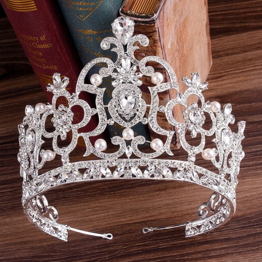 Women'S Accessories Designer - 2 Stück luxuriöse Brautkrone mit Perlen,