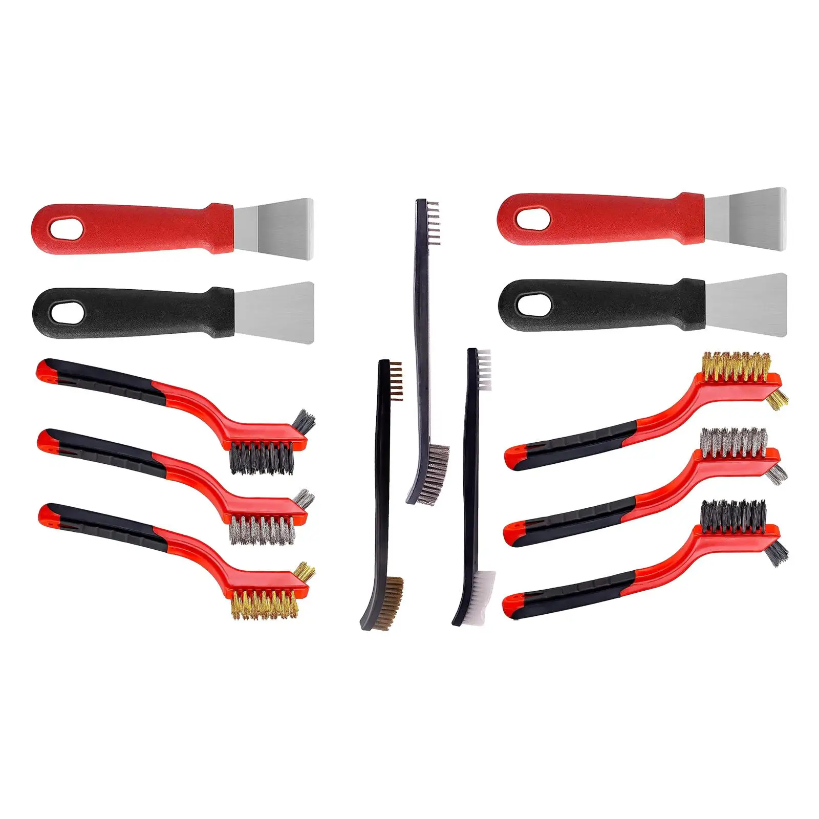 Set di spazzole metalliche Mini tergipavimento per spazzole metalliche per la rimozione della ruggine della cucina casa