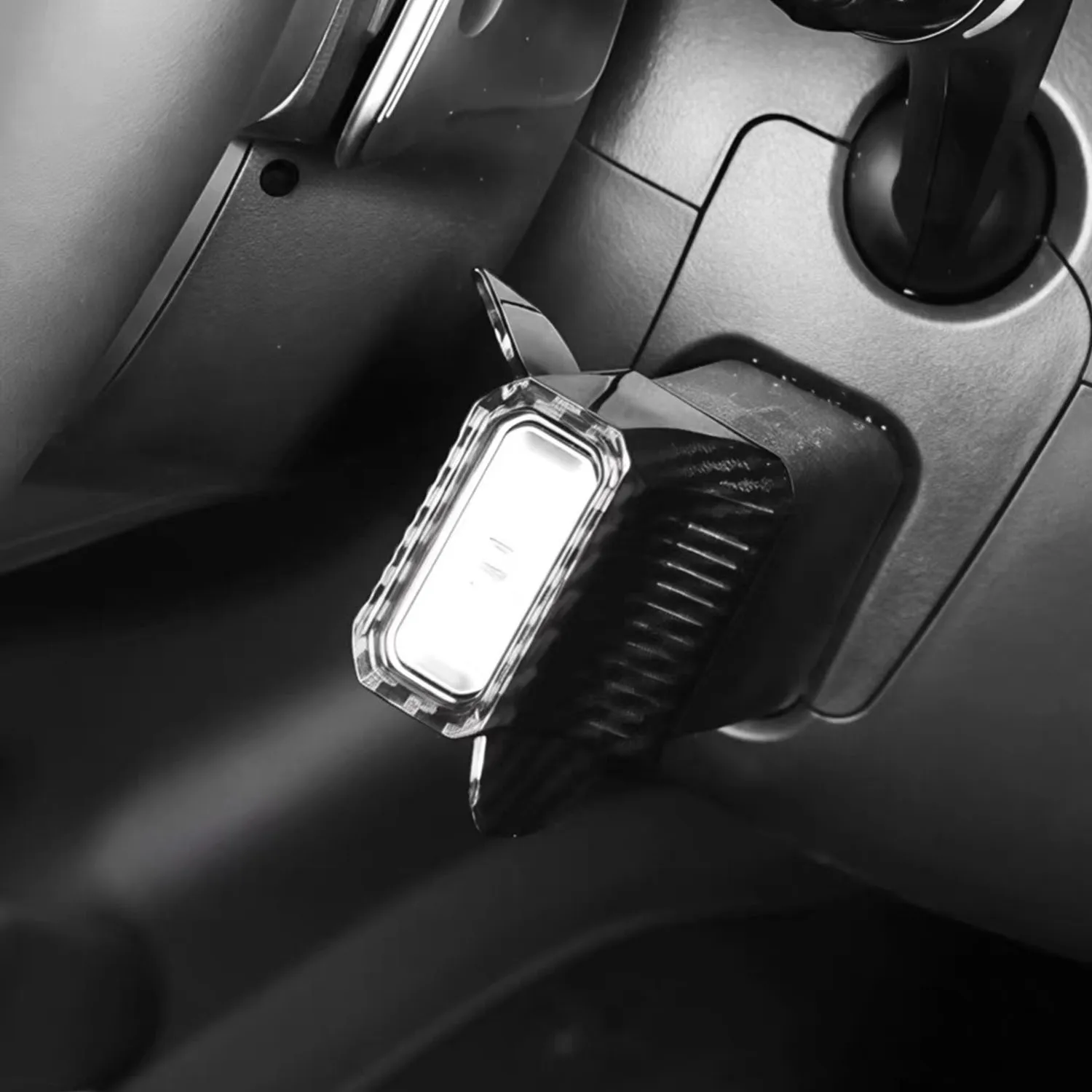 ABS Auto-Lenkrad Schaltknauf-Abdeckung Dekor 1 Stück für Hyundai Santa Fe/ Tucson / Kona / Sonata 2024 2025 2026 – Detail 3