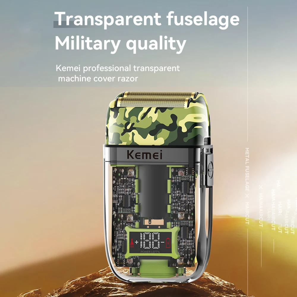 Tông Đơ Điện Dao Cạo Nam Điện Sạc Kiêm Máy Cạo Râu Máy Râu Dao Cạo Ướt Khô Kép Sử Dụng Chống Nước Sạc Nhanh