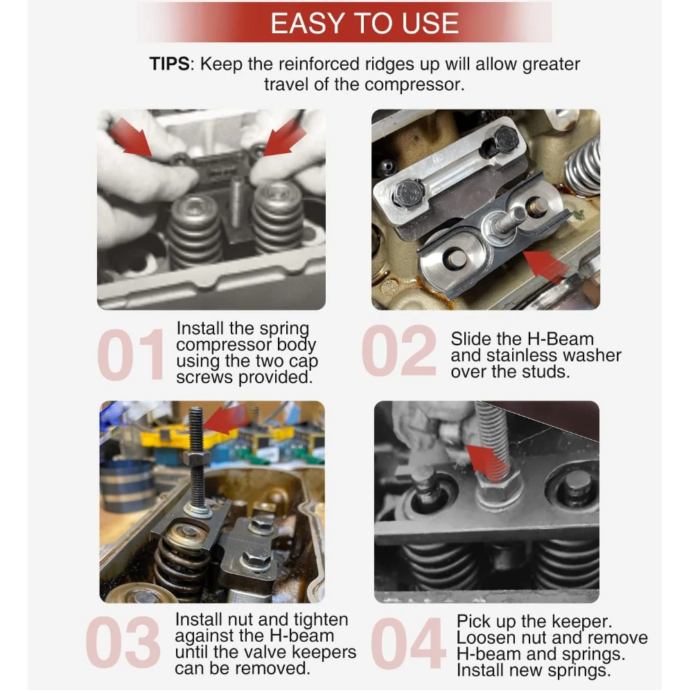 Per motori LS Strumento compressore molla valvola per motori 4.8L, 5.3L, 5.7L, 6.0L, 6.2L, LS6, LS2, LS1, LS3, LQ9, LQ4, LS