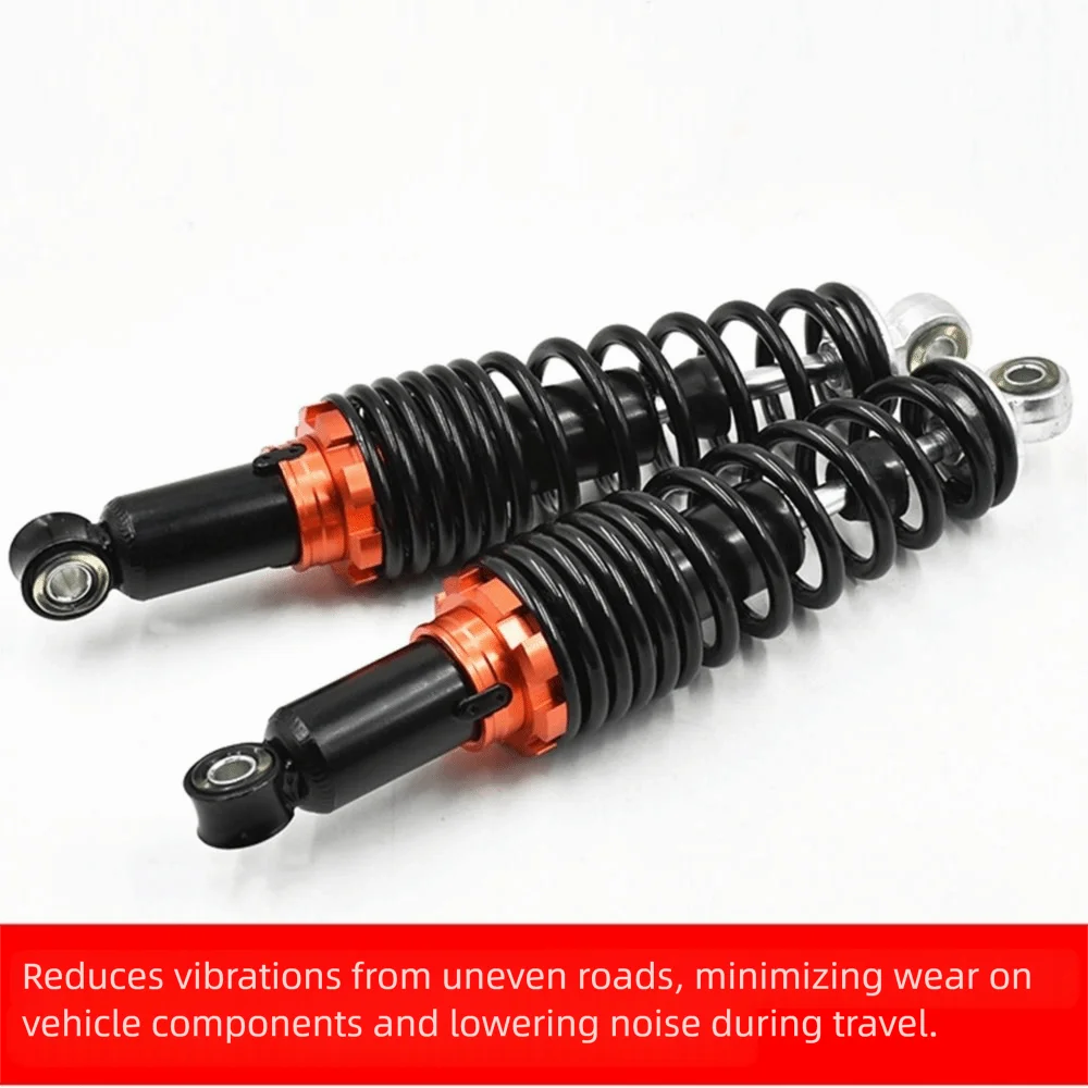 2Pcs Adjustable Motorcycle Shock Absorber Wear-resistant Rust-proof Rear Suspension Damper Heavy Duty Comfort