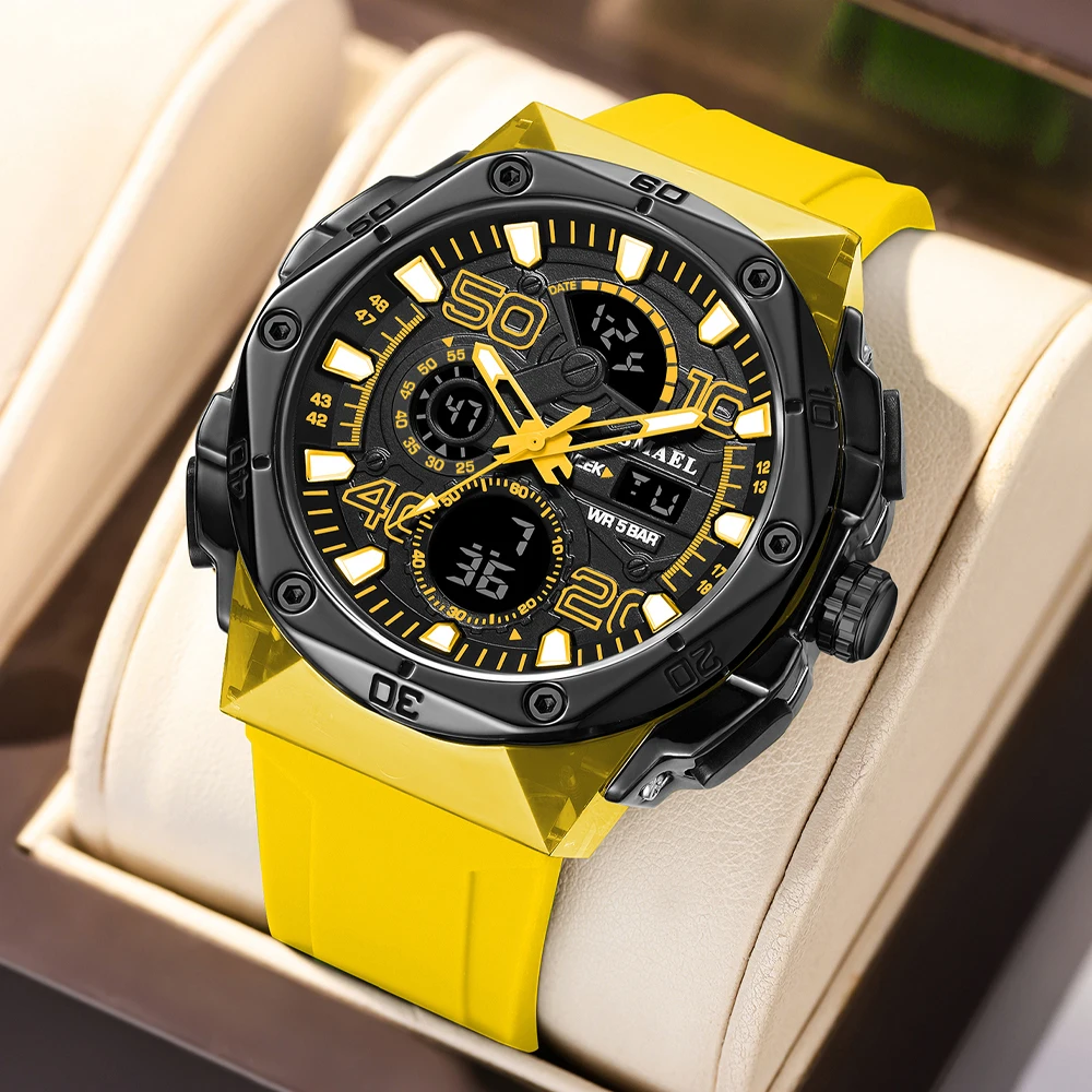 

SMAEL Outdoor Sports Watch for Men Waterproof Luminous Time Display LED Digital Stopwatch Man Wristwatch Fashion Casual Watches