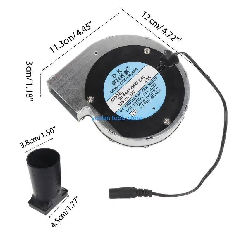 พัดลมบาร์บีคิว 50 ปอนด์สำหรับ 12V Air Blower สำหรับ W AC 100-240V