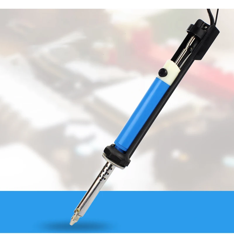 Desoldering Gun, 30W Solder Sucker Desoldering Iron Electric Desoldering Tool with 1.6mm & 1.2mm Desoldering Nozzles