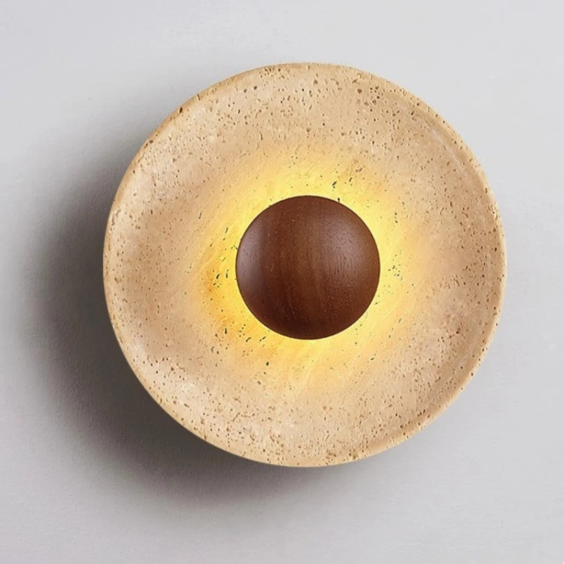 الشمال الإبداعية وحدة إضاءة LED جداريّة أضواء حجر الترافرتين الجدار الشمعدان مصباح لغرفة المعيشة غرفة نوم الممر الممر ديكور السرير الجدار مصباح