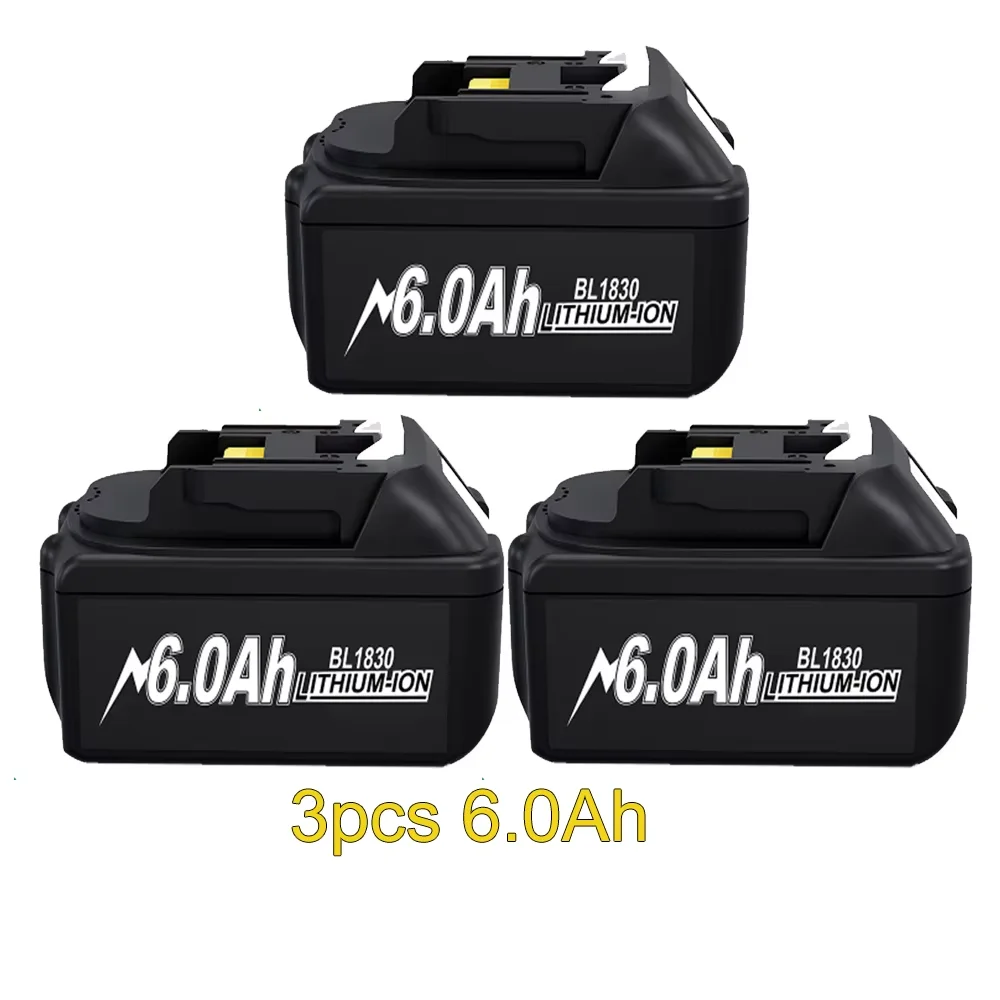 6A Voor Makita BL1830 Batterij 18V Gereedschap Vervanging Voor Makita BL1830 BL1860 BL1890 Compatibel Voor Makita 18V batterij Oplader