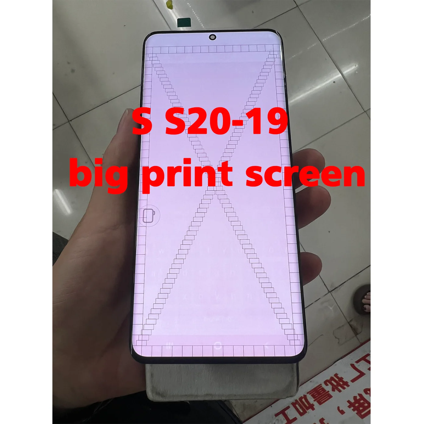 AAA Quality  No Frame Dead pixel Line burn  For Samsung Galaxy S20 LCD Display Touch Screen Digitizer for SM-G981B SM-G981F LCD