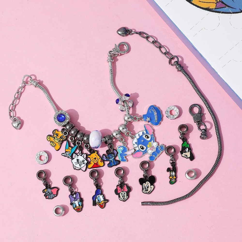 Caja ciega sorpresa de Adviento creativa de Lilo & Stitch de dibujos animados de Disney, accesorios colgantes de punto para regalo de vacaciones