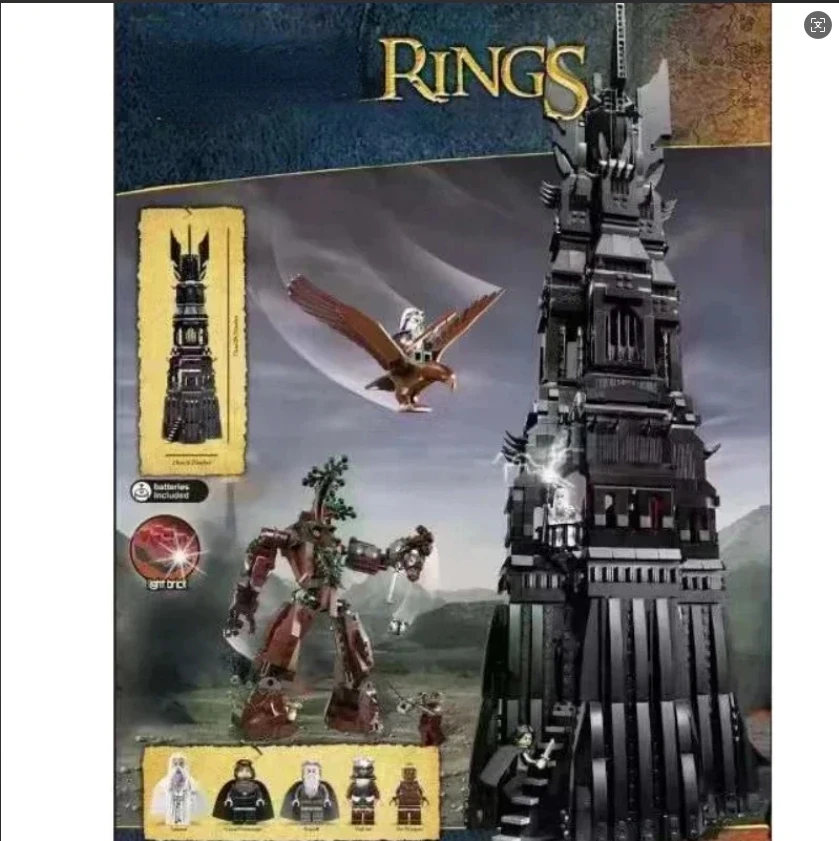 2025 new IN STOCK 10237 Black Tower compatible Building Blocks Bricks 2359Pcs Educational Toys Birthday Boy Gifts