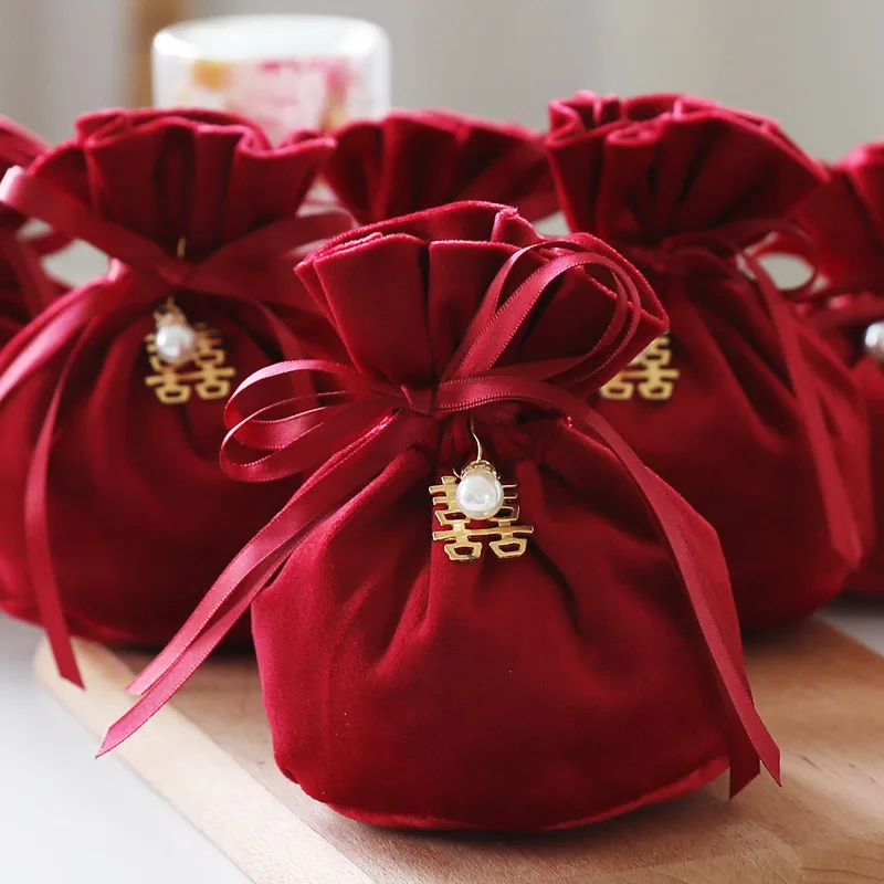 10/30/50 Stück Samtbeutel mit Kordelzug, grünes Band, Aufbewahrungsbeutel für Hochzeit, Party, Süßigkeiten, Geschenkverpackung, Heimbedarf