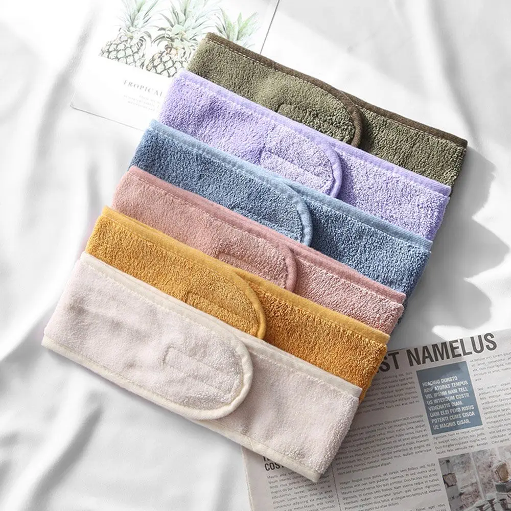 Diademas de moda gorros de lavado ducha cosmético Facial turbante ajustable Tiara turbante diadema banda para la cabeza