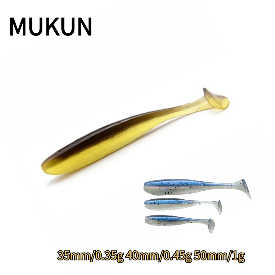 MUKUN-Mini Soft Fishing Lure, Isca Artificial, Tackle Worm, Wobbler, Pequeno Equipamento, Carpa, 3,5 cm, 0,35g, 4cm, 0,45g, 5cm, 1g, 20pcs