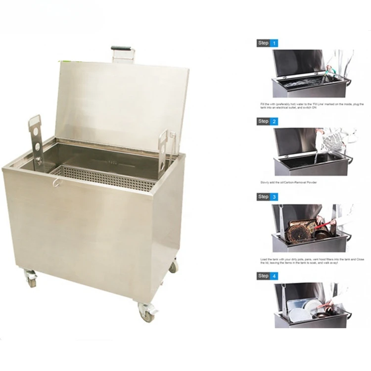 Ultrasonic Soak Tank Cleaner for Oven Tray Oven Pan Pizza Pan Carbon Removing