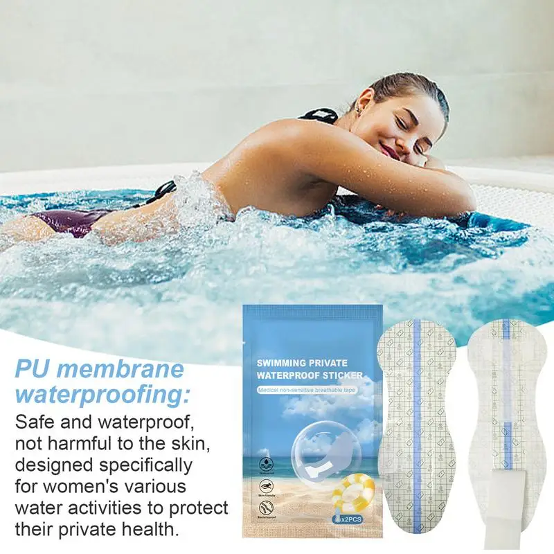 Panti Liner For Swim PU Clear Feminine Hygiene Liner Portable Swimming Sticker Safe Swimwear Sticker For Girls Ladies Swim