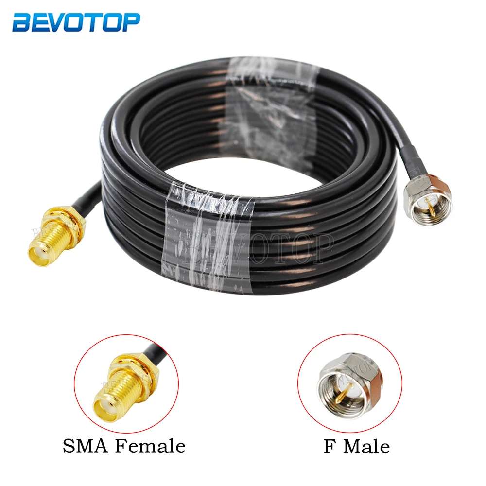 

SMA Male/Female to F Female Connector RG58 Cable 50-3 Ohm RF Coaxial TV Antenna Adapter RF Coaxial Extension Cord Pigtail Jumper