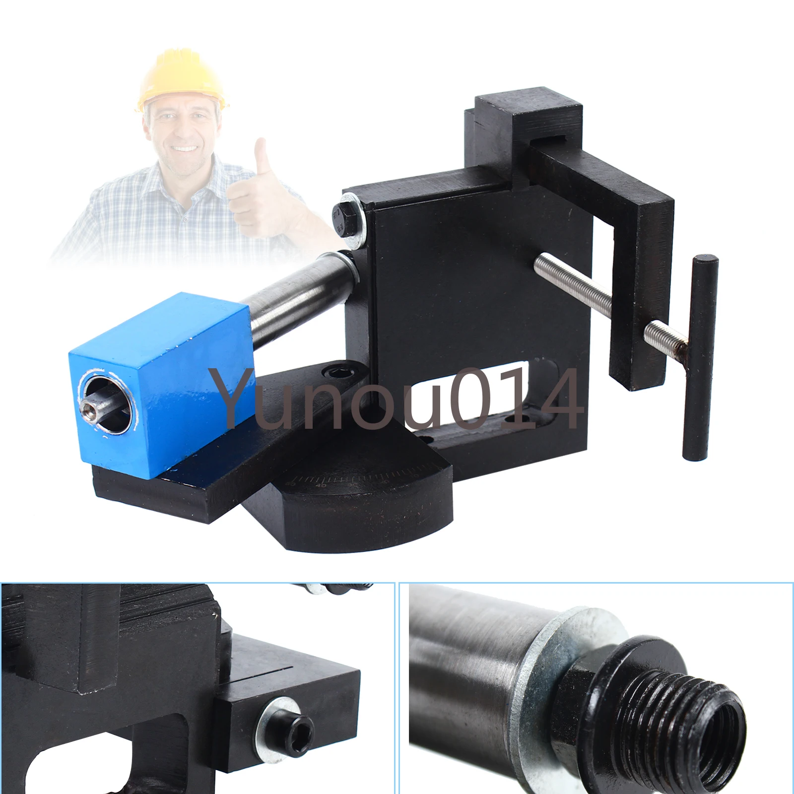 Heavy Duty Pipe Tube Notcher Hole Saw, Iron Precision Tool, OD Tubing Angle, Up to 50 Degrees, 3/4 