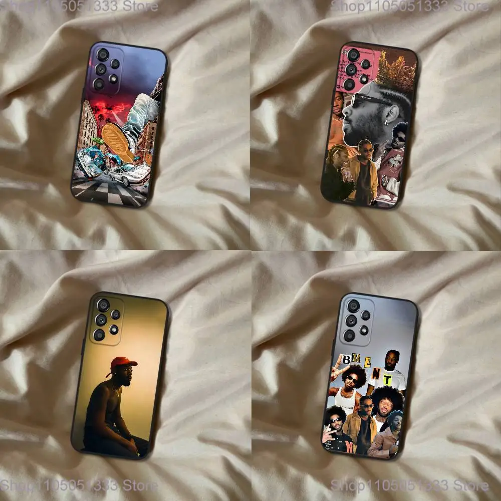 

Cool Singer B-Brent F-Faiyaz Phone Case For Samsung Galaxy A20,A21s,A22,A31,A32,A52,A53,A72,73,A80 Soft Black Cover
