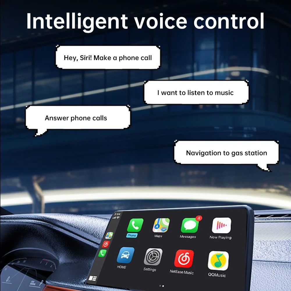 Wireless Carplay Adapter Android Auto 2in 1 Smart Dongle 2024 5G WIFI For iphone Android Phone