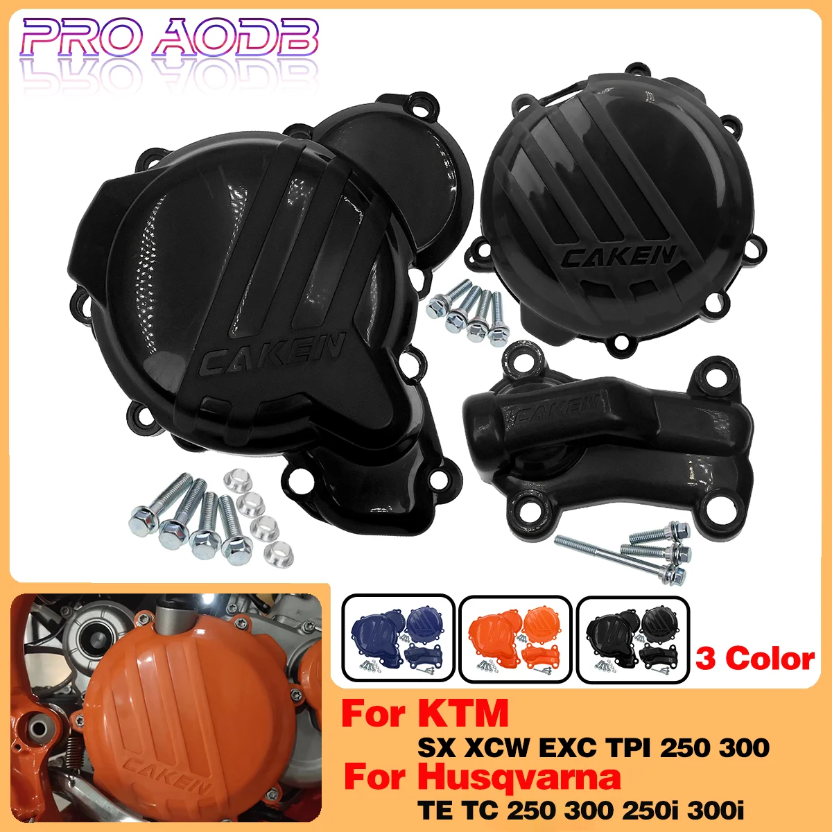 

Dirt bike Engine Clutch Guard Water Pump Cover Ignition Protector For KTM 250 300 SX EXC XCW TPI Husqvarna TE EC250 300 250/300i
