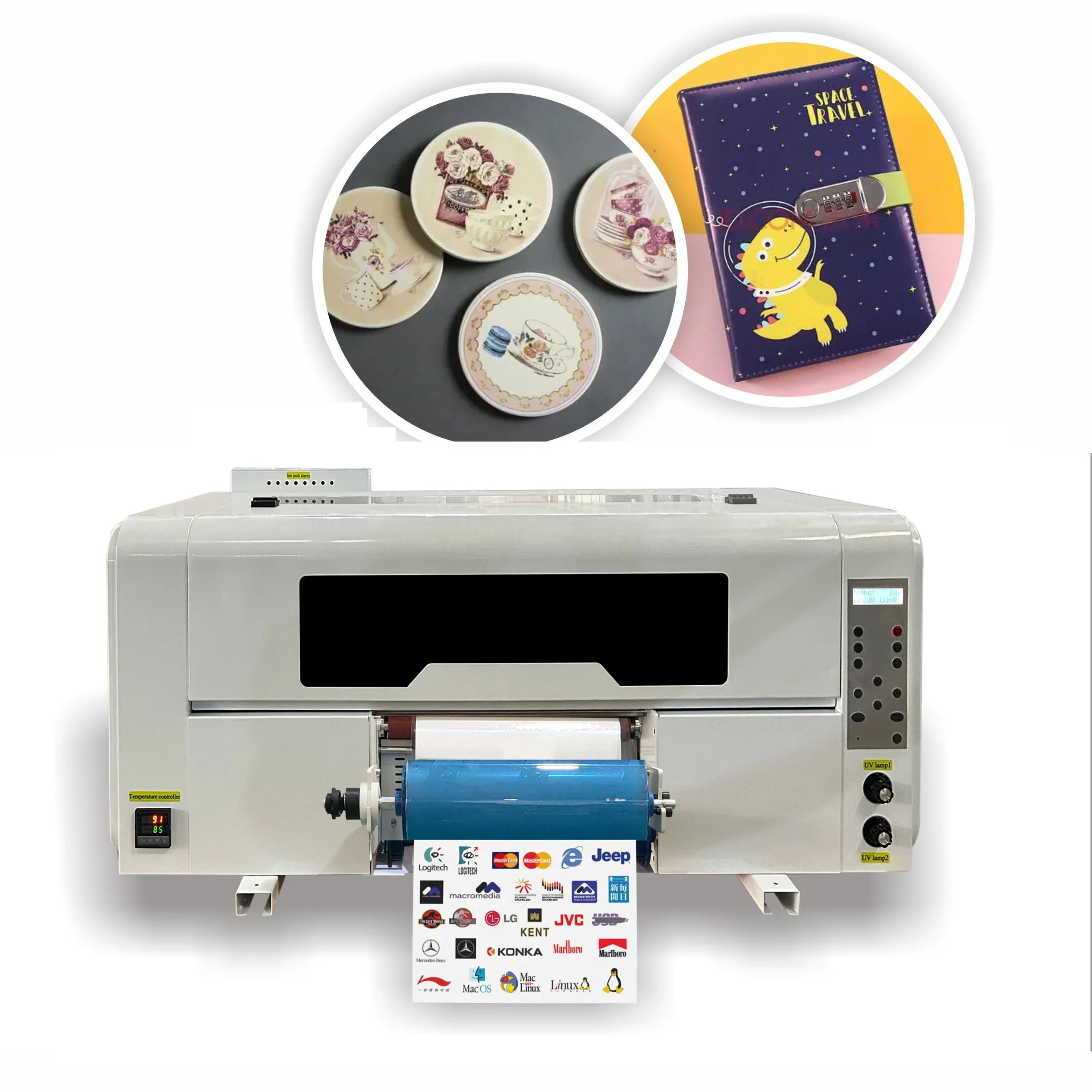 Hoge precisie UV digitale inkjet labelprinter Intelligente besturing Crystal Label UV-printer