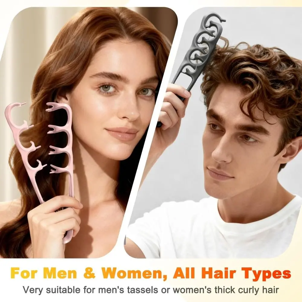 Easy to Clean Hair Styling Fluffy Roots Combs Portable Hair Care Tool Curly Volumizer Hairline Comb Lightweight Hair Slit Comb
