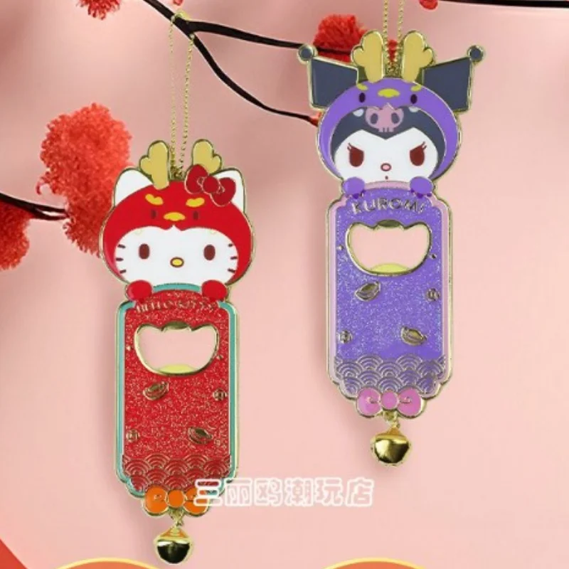 Kawaii سانريو Y ميلودي فتاحة الزجاجات كورومي أنيمي المغناطيسي المحمولة شماعات لطيف الثلاجة ملصق فتاة مهرجان هدية #4