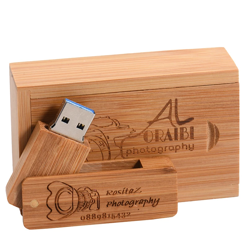 Высокоскоростная деревянная подарочная коробка USB 3.0 флэш-накопитель с бесплатным индивидуальным логотипом, карта памяти реальной емкости, 64 ГБ/32 ГБ/16 ГБ/8 ГБ U-диска