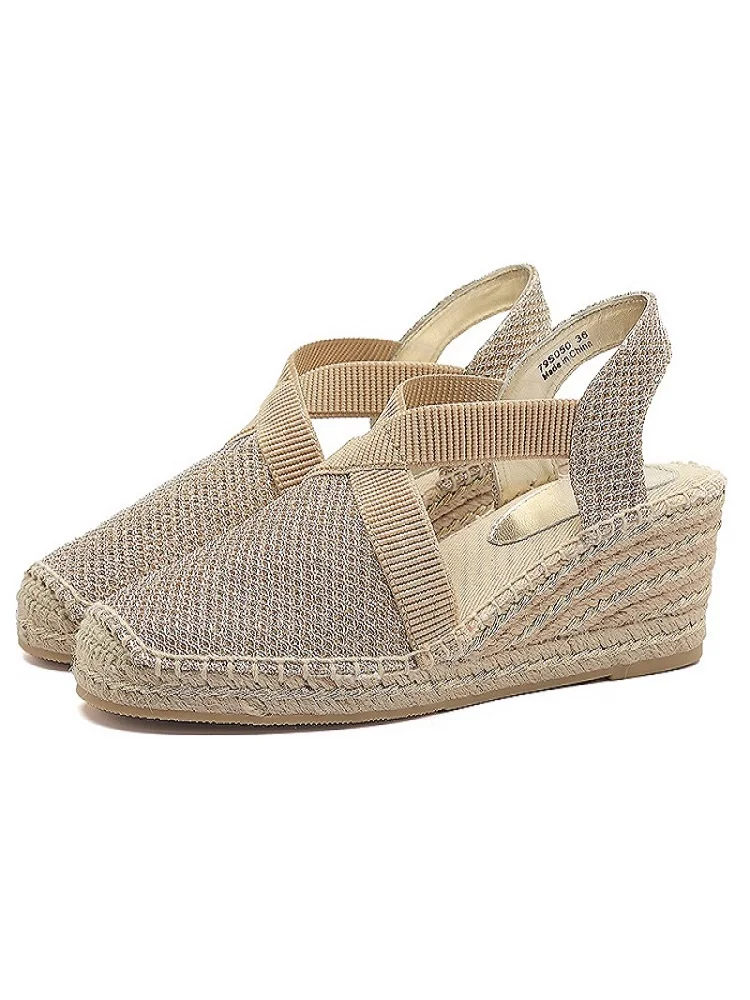 New Espadrilles Femmes Chaussure Luxury Designer Shoes Woman Wedge Sandals Womens