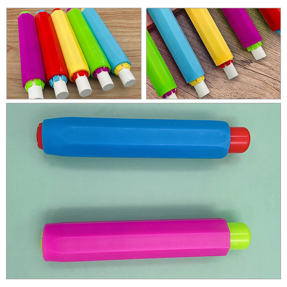 

25pcs Chalk Holder Set Colorful PP Material Rack Lightweight Portable Clip for School Office Home Teaching Accessories