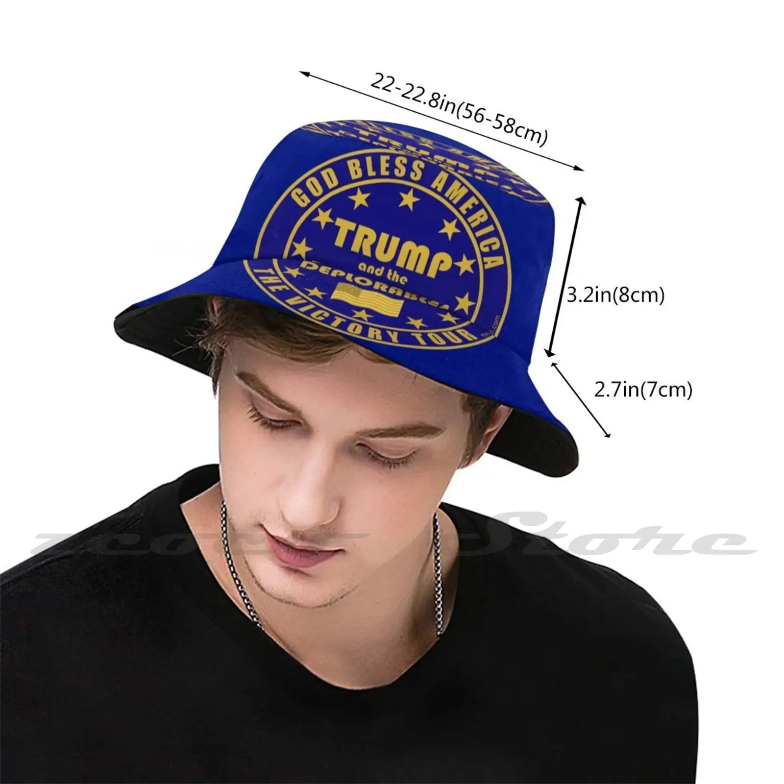 Trump And The dedurables Tour Pro Donald Trump Bucket Hat Fashion Soft custom Pattern Gift Cap Trump Pro Trump