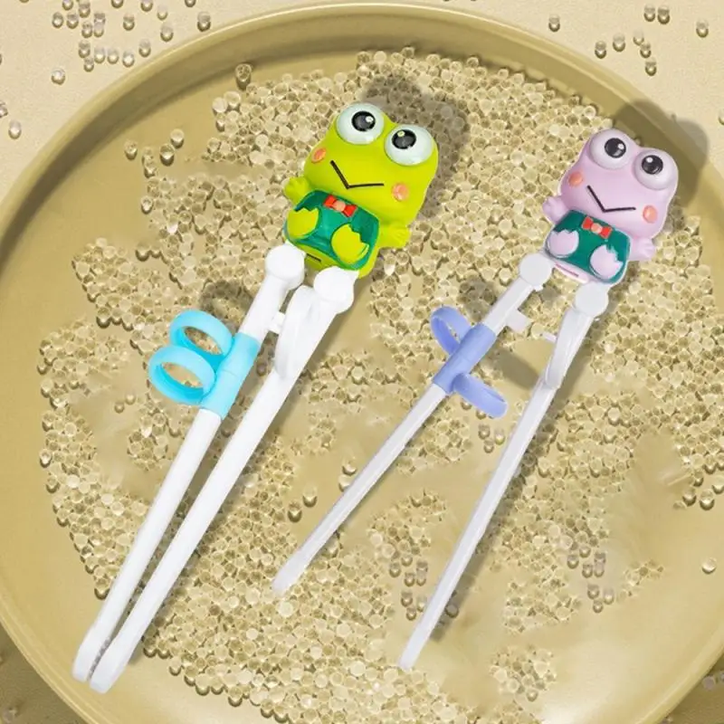 

Baby Cartoon Learning Chopsticks Eating Auxiliary Training Chopsticks Children Free Opening And Closing Eating Correction Tools