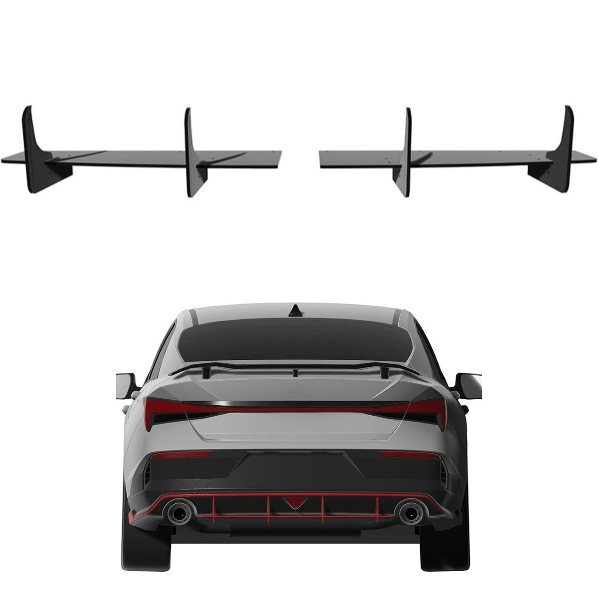 

For Hyundai Elantra N 2024-2025 Rear Trunk Spoiler Wing Lip Car Exterior Decoration Modified Racing Style Auto Accessories