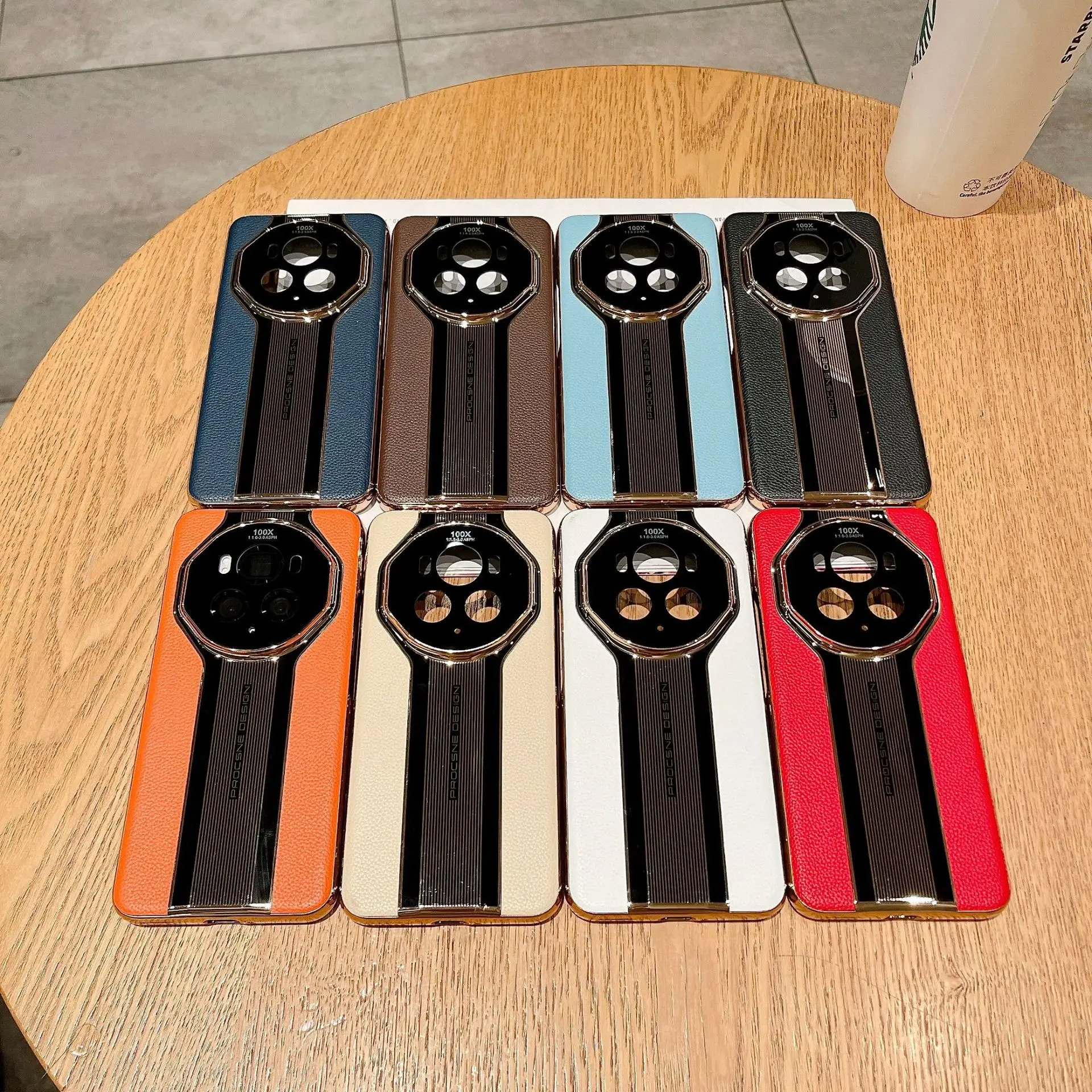 

Applicable to Huawei Mate60Pro electroplated leather mobile phone case Magic6Pro anti-drop protective case