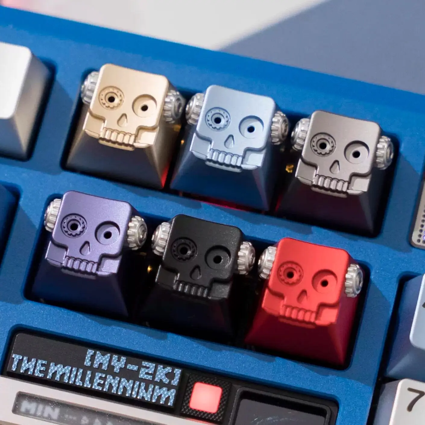 3D skull aluminum alloy keycap, personalized keycap