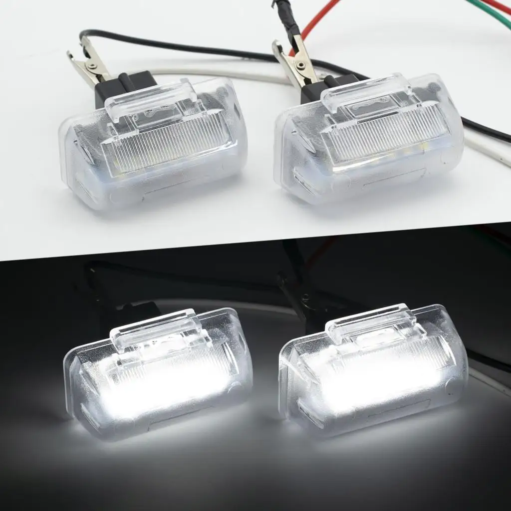 2X LED Licence Number Plate Light HID White Lights For Ford Transit Tourneo MK5 MK6 MK7 Connect Tourneo OE# 4388111 1672263