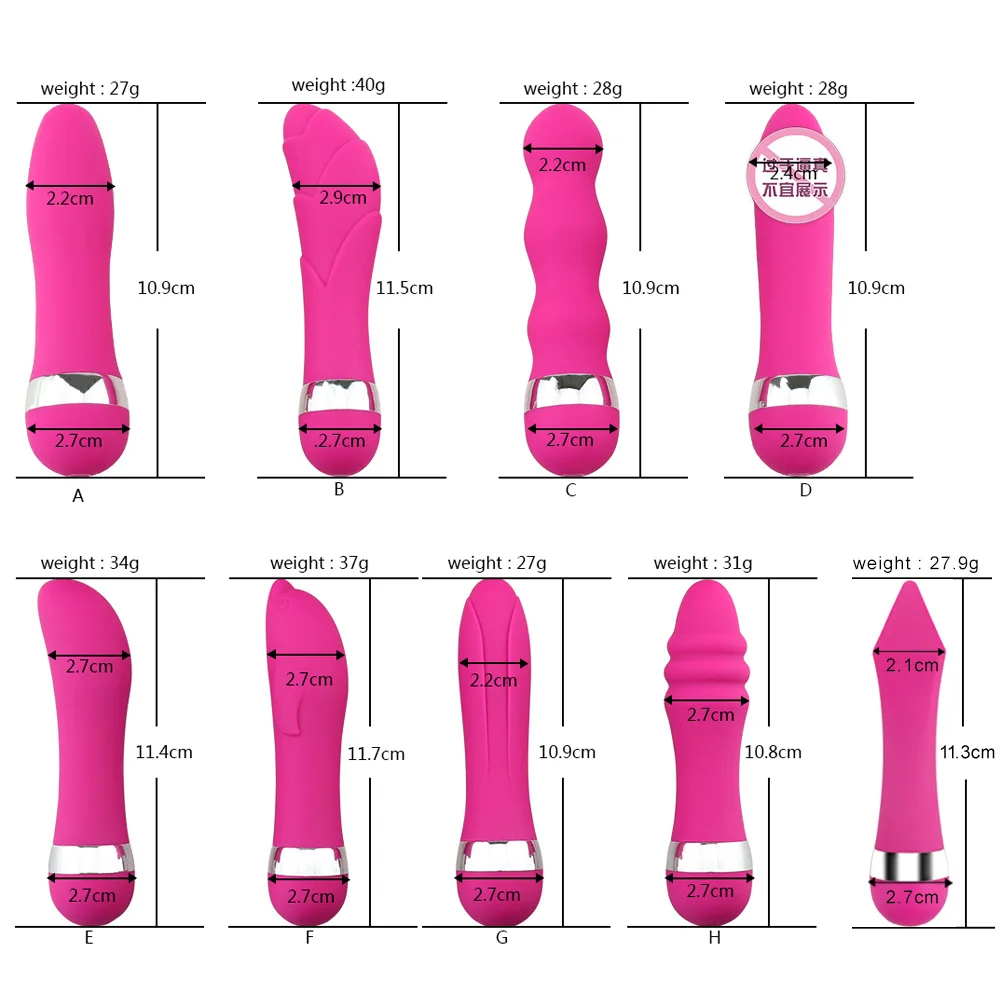 Different Sizes Multi-speed G Spot Vagina Vibrator Clitoris Butt Plug Anal Erotic Goods Products Sex Toys for Woman Men Couples