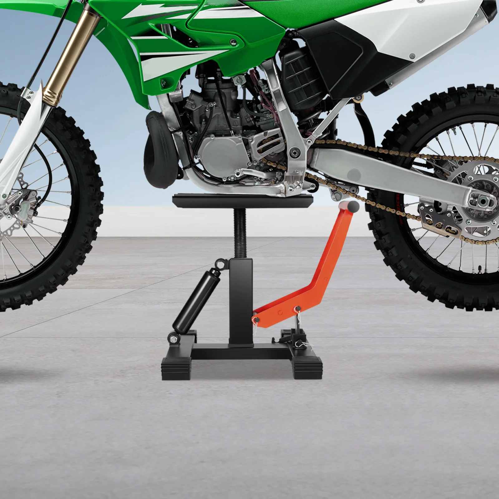 Gato hidráulico para motocicleta, base en H de alta resistencia, almohadilla de goma de 11x7 pulgadas, altura… — oferta en AliExpress