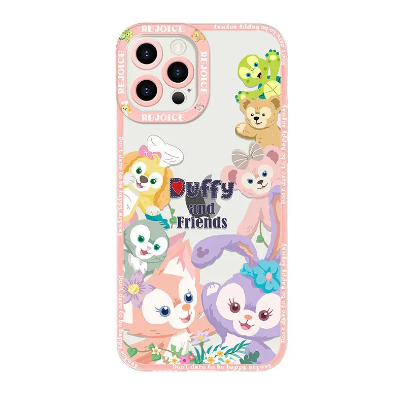 Disney Duffy phone case For iPhone 14 13 12 mini 11 pro xs max X XR 6 7 8 plus Silicone soft shell SE 2 3 cartoon cute cover