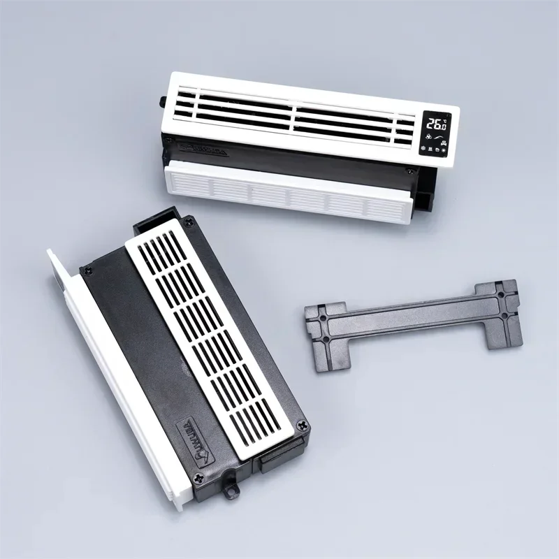 Simulation White Duct Machine Air Conditioner Miniature Model for 1/12 1/14 Tamiya RC Truck Car Various Scenes Decoration