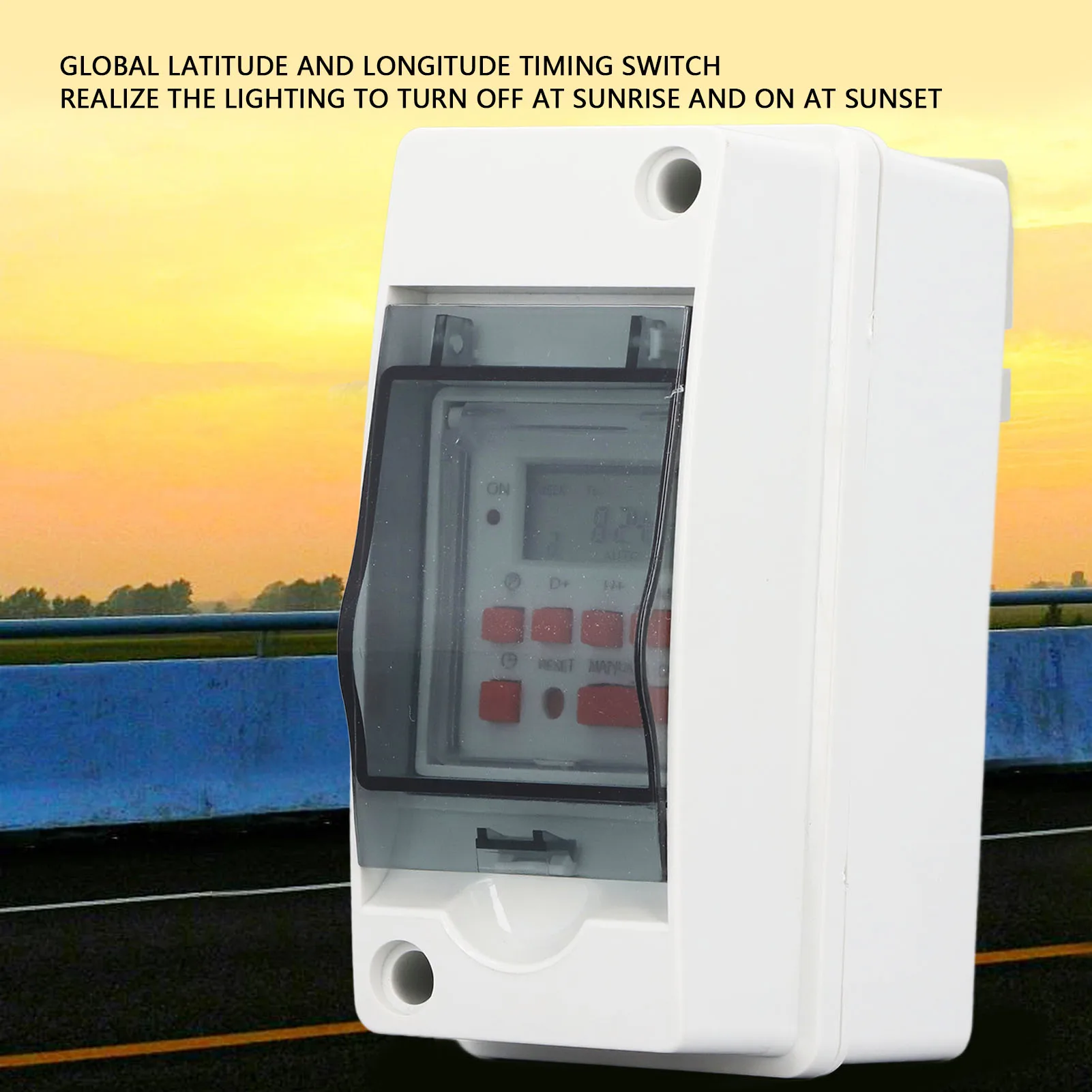 Time  Digital Timer  SPDT Waterproof LCD Screen AC85-265V 7 Day Schedules 28 On Off Times for Water Heater