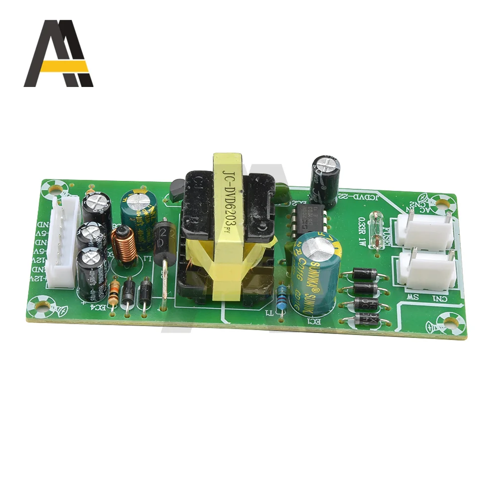 EVD/DVD Universal Power Supply Board EVD Switching Power Supply +5V +12V -12V Circuit Module for LCD LED screen DVD player