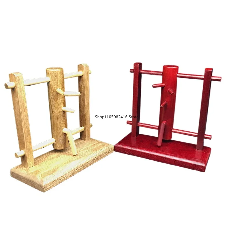 Cabeza de madera de Kung Fu chino, adornos de arte marcial simulado de ala Chun, montaje de decoración de artes marciales