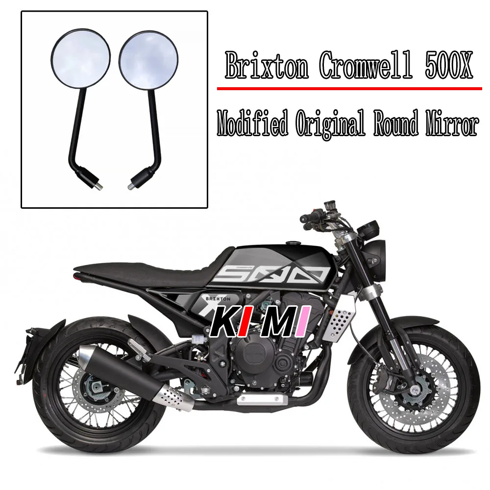 

Motorcycle Rearview Mirror Retro Round Rearview Mirror Original Accessories FOR Brixton Cromwell 500X