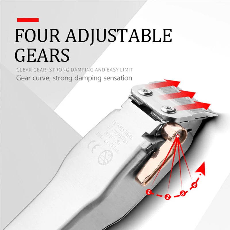 Kemei-Tondeuses pour chiens pour le toilettage, rasoir sans fil pour animaux de compagnie, lame en acier inoxydable, faible bruit, optique, rapbb