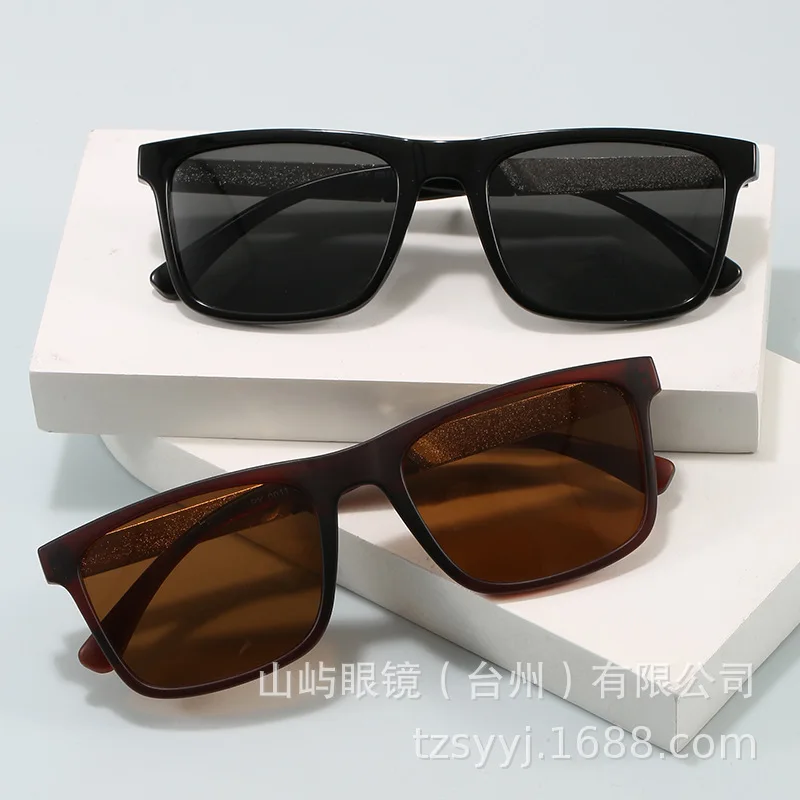 

Новые мужские квадратные спортивные модные поляризационные солнцезащитные очки для вождения, дизайнерские стеклянные линзы, бестселлер ​