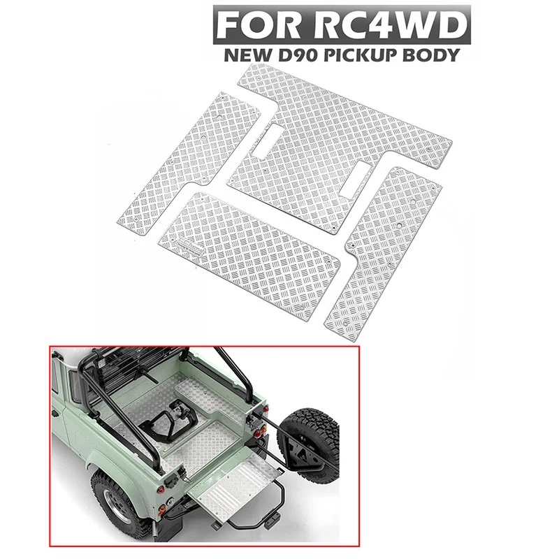 CChand RC Parts Metalowy uchwyt tylnego koła zapasowego do 1/10 RC4WD 2015Ver D90 RC Pickup Car DIY Model Akcesoria TH20998