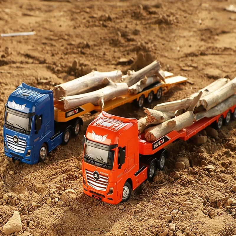 

Huina 1:50 Alloy Truck Trailer Dump Truck Container Transportation Engineering Vehicle Model Kid Toy Boy Children Birthday Gift