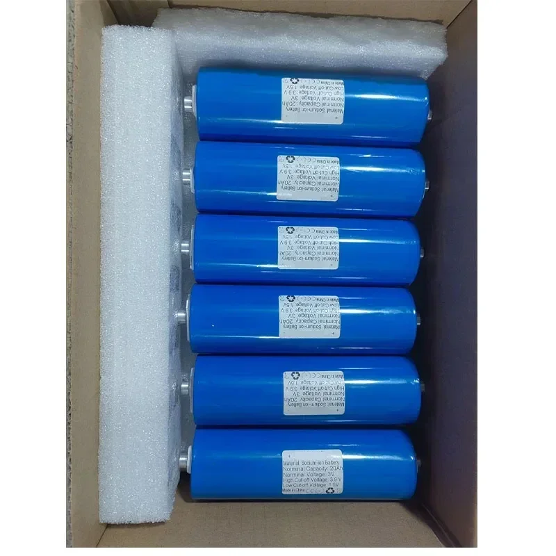 New 46145 3V Sodium Ion Rechargeable Battery 20Ah for Low Temperature Solar Energy Storage Marine Medical Equipment with Studs